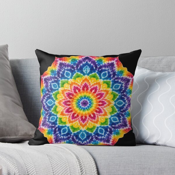 Item preview, Rainbow Tie-Dye Mandala designed and sold by jgvisualarts.