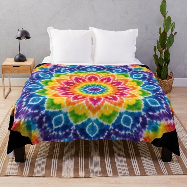 Item preview, Rainbow Tie-Dye Mandala designed and sold by jgvisualarts.