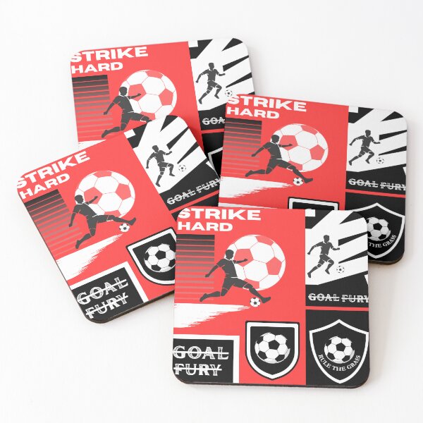 Item preview, Strike Hard Goal Fury – Bold Soccer Graphic Design T-Shirt designed and sold by AerynnXIdris.