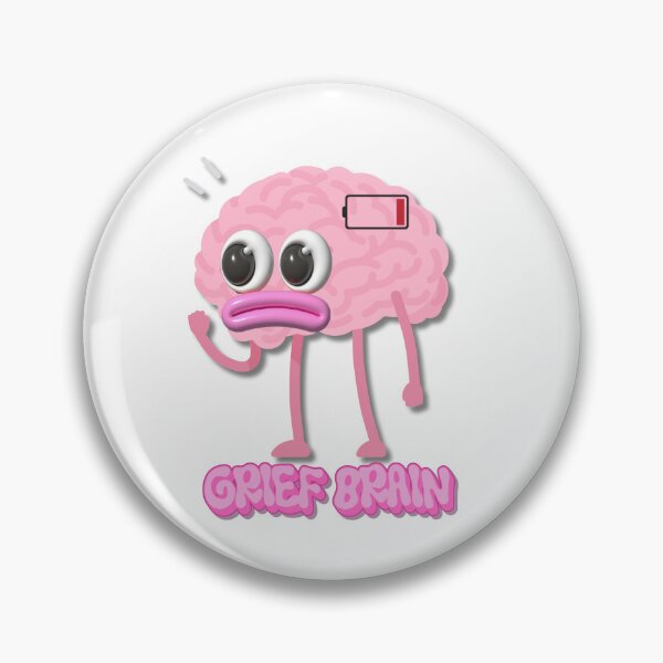 Item preview, Grief Brain Sticker | Brain Fog, Mental Exhaustion & Grief Humor designed and sold by PaperAltars.