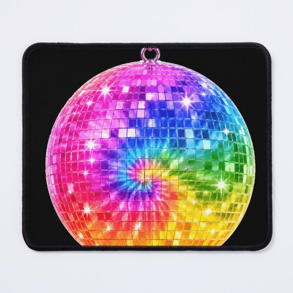 Item preview, Rainbow Tie-Dye Disco Ball designed and sold by jgvisualarts.