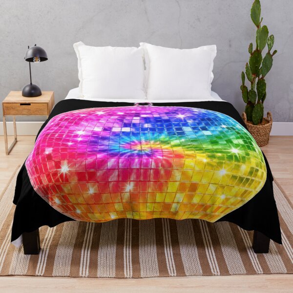 Item preview, Rainbow Tie-Dye Disco Ball designed and sold by jgvisualarts.