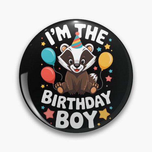 Item preview, Funny Badger Birthday Boy Bday Boys Girls Kids designed and sold by rafaeltto.