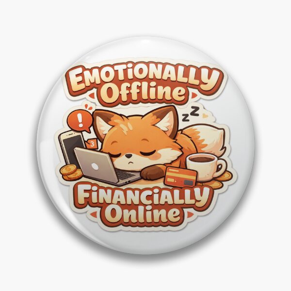 Item preview, Sleepy Fox Sticker Kawaii Work Meme Aesthetic for Hustlers & Introverts designed and sold by CutePrintCorner.