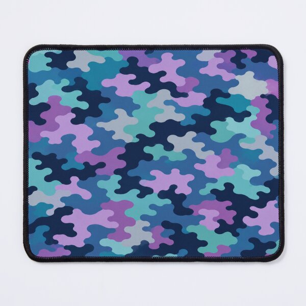 Item preview, Coastal Drift Camouflage Pattern | Navy Lavender Aqua Abstract Camo designed and sold by Swanny's Custom T-shirt and Gift Designs.