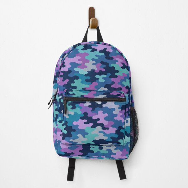 Item preview, Coastal Drift Camouflage Pattern | Navy Lavender Aqua Abstract Camo designed and sold by Swanny's Custom T-shirt and Gift Designs.