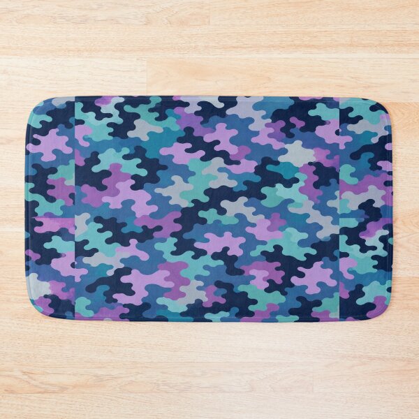 Item preview, Coastal Drift Camouflage Pattern | Navy Lavender Aqua Abstract Camo designed and sold by Swanny's Custom T-shirt and Gift Designs.