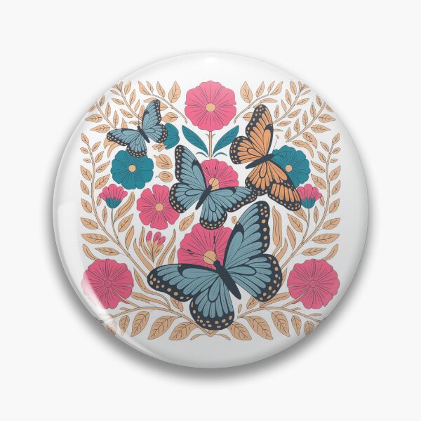 Item preview, Whimsical Butterflies and Blooming Wildflowers designed and sold by QuiteOrbit.