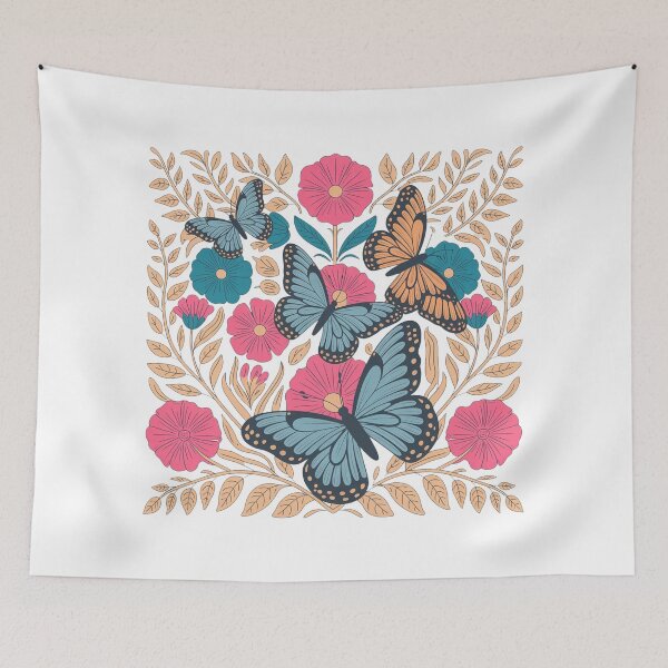 Item preview, Whimsical Butterflies and Blooming Wildflowers designed and sold by QuiteOrbit.