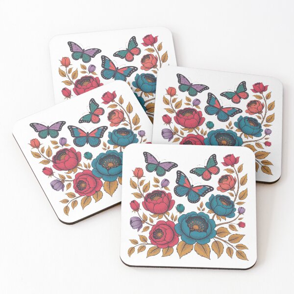 Item preview, cute Floral Butterfly Nature Inspired  designed and sold by QuiteOrbit.