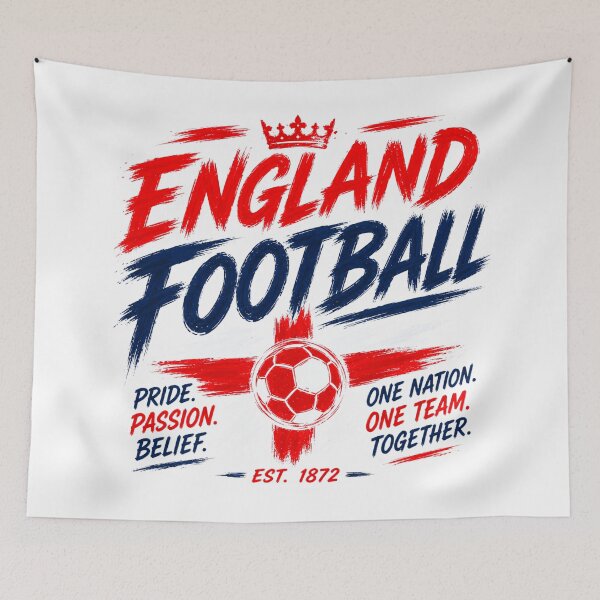 Item preview, England Football Typography Design | National Football Fan Graphic designed and sold by TKOprintdesigns.