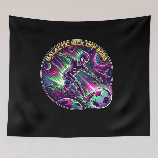 Item preview, Galactic Kick Off 2026 Alien Soccer Neon Space Football Design designed and sold by Prime legend .