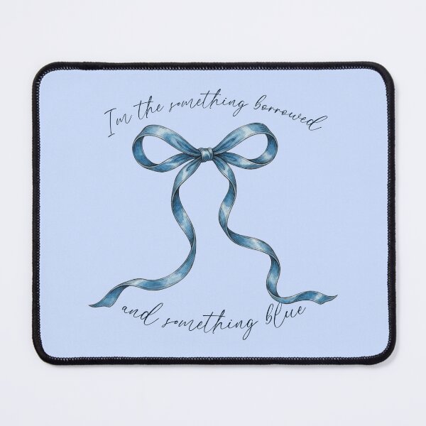 Item preview, I'm the Something Borrowed and Something Blue — Watercolor Bow Coquette Gift | Bridal Party Sticker designed and sold by ArtofDari.