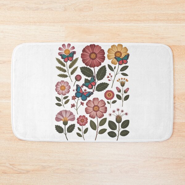 Item preview, Folk Art Flowers and Butterflies Design designed and sold by QuiteOrbit.