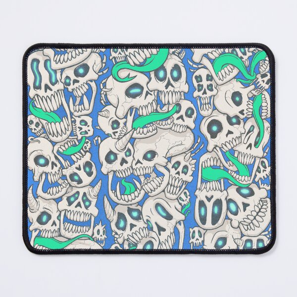 Item preview, A Flurry of Skulls in Blue designed and sold by Chris Kirkby.