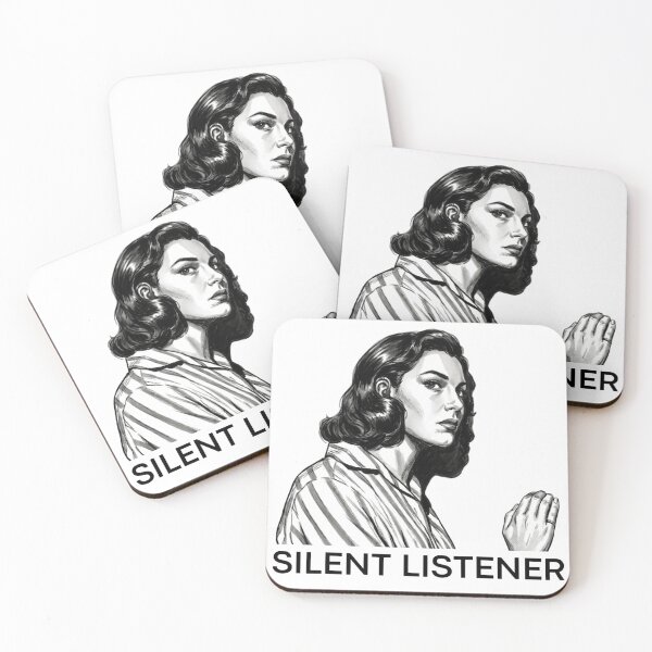 Item preview, Silent Listener - Vintage Comic Style Art designed and sold by Nova Blend.