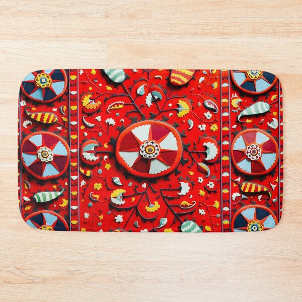 Item preview, Lakai Suzani Samarkand Uzbekistan Embroidery  designed and sold by Vicky Brago-Mitchell®.