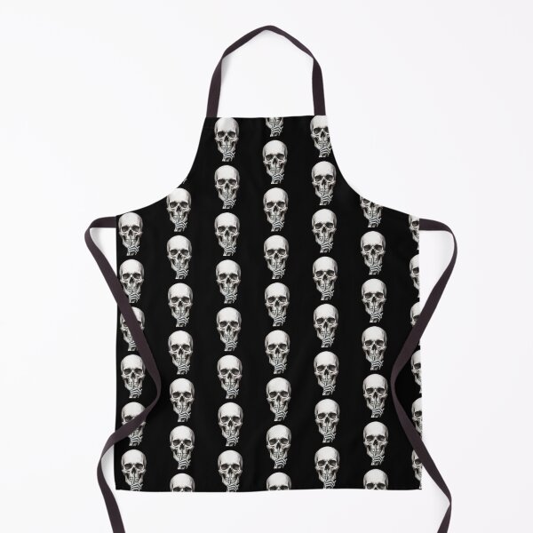 Item preview, Gothic Realism Shh Skeleton Tattoo Flash Skull designed and sold by DuckOddity.