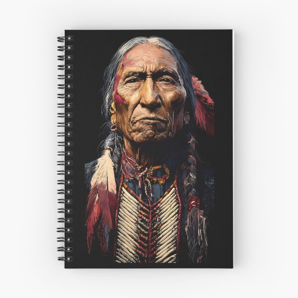 Item preview, Elder Wisdom - Native American Portrait designed and sold by YAKA ART  SRI LANKA.