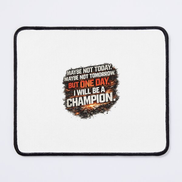 Item preview, maybe not today maybe not tomorrow but i will be champion one day quotes designed and sold by Happy1Store.
