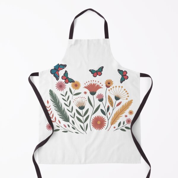 Item preview, Bright Botanical Garden Butterfly Floral Motif designed and sold by QuiteOrbit.
