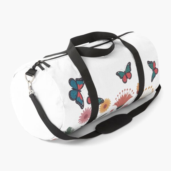 Item preview, Bright Botanical Garden Butterfly Floral Motif designed and sold by QuiteOrbit.