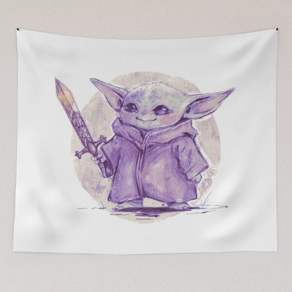 Item preview, BABY YODA WARRIOR VIOLET designed and sold by melyverso.