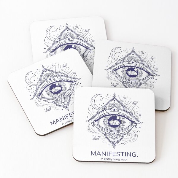 Item preview, Manifesting A Really Long Nap Funny Mystic Cat Celestial Eye designed and sold by Ortsas.