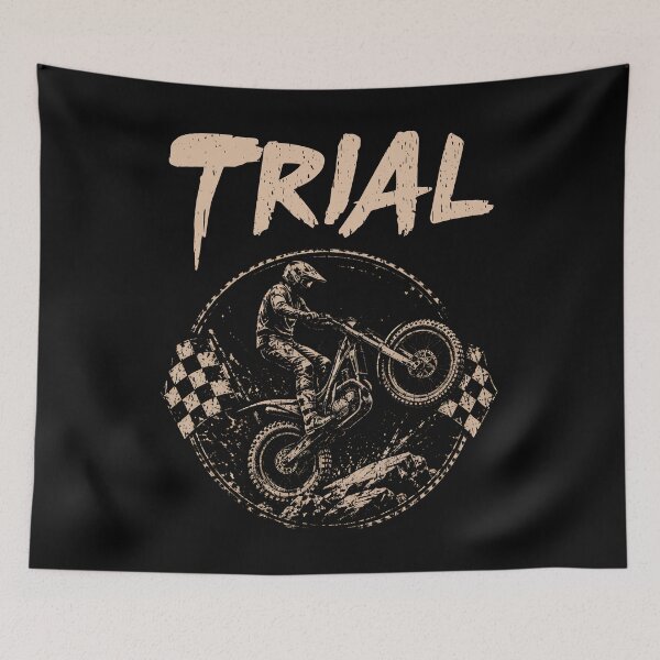 Item preview, TRIAL Rider Acrobatic Extreme Motorcycle Motorsport Vintage Trials Motorcycle Stunt  designed and sold by Jt41.