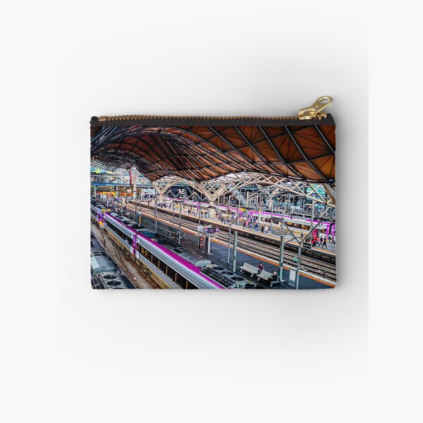 Item preview,  Trains at Southern Cross Station - Melbourne, Victoria, Australia designed and sold by Steven Jodoin.