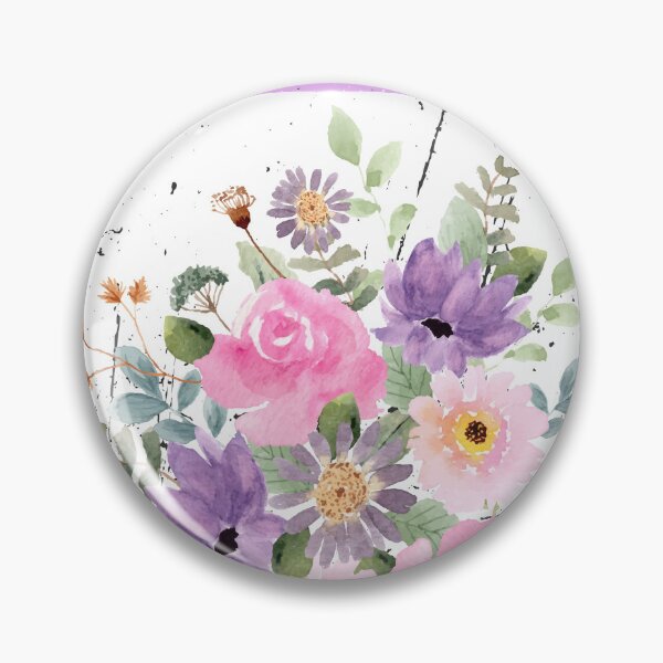 Item preview, Vintage Floral Bouquet Stamp - Aesthetic Watercolor Flower Art  designed and sold by Atlasoloji.