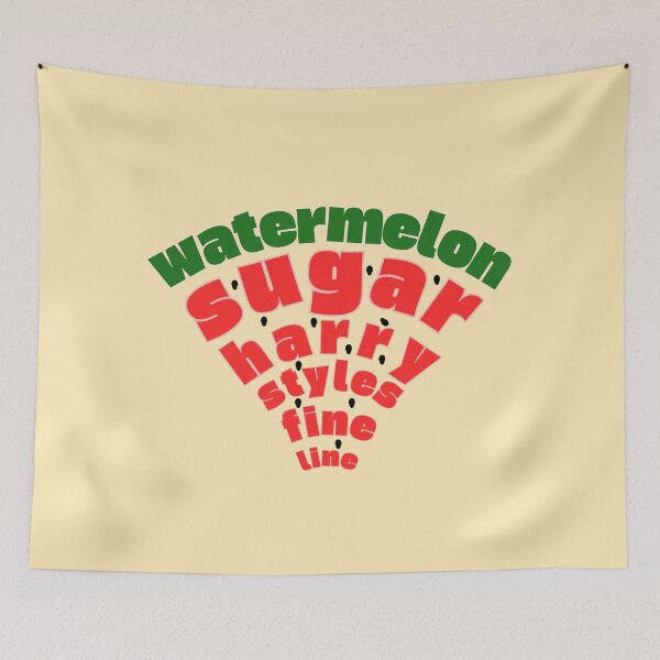 Item preview, Watermelon Sugar Slice Typography - Harry Styles Fine Line Art designed and sold by urstyle04.