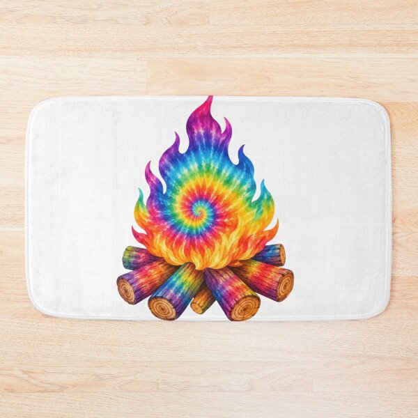 Item preview, Tie-Dye Rainbow Campfire Art designed and sold by jgvisualarts.