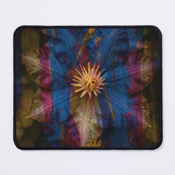 Item preview, Abstract Double-Exposed Clematis designed and sold by CunningMaskPrints.