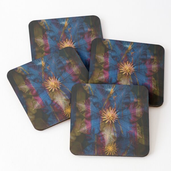 Item preview, Abstract Double-Exposed Clematis designed and sold by CunningMaskPrints.
