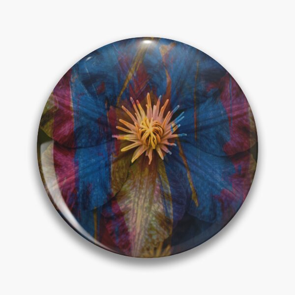 Item preview, Abstract Double-Exposed Clematis designed and sold by WitchyBotanicaArt.