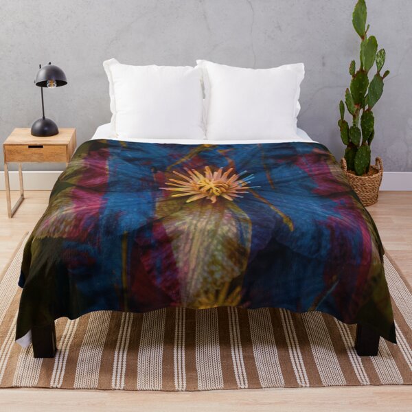 Item preview, Abstract Double-Exposed Clematis designed and sold by WitchyBotanicaArt.
