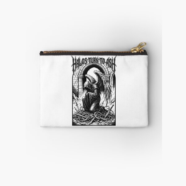 Item preview, Halos Turn To Ash - Dark Gothic Weeping Angel Illustration designed and sold by LockjowArt.