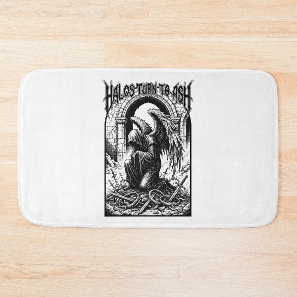 Item preview, Halos Turn To Ash - Dark Gothic Weeping Angel Illustration designed and sold by LockjowArt.