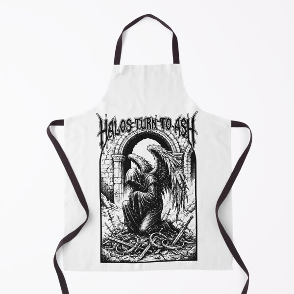 Item preview, Halos Turn To Ash - Dark Gothic Weeping Angel Illustration designed and sold by LockjowArt.