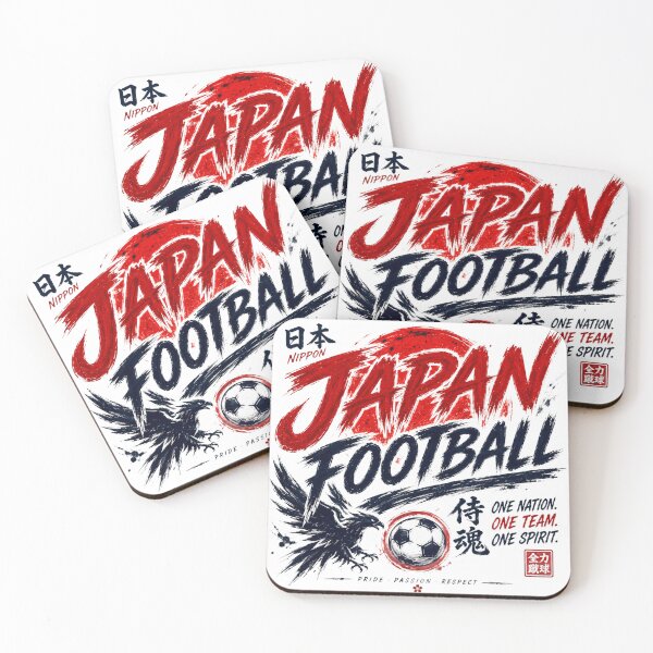Item preview, Japan Football Typography Design | Modern Soccer Supporter Artwork designed and sold by TKOprintdesigns.