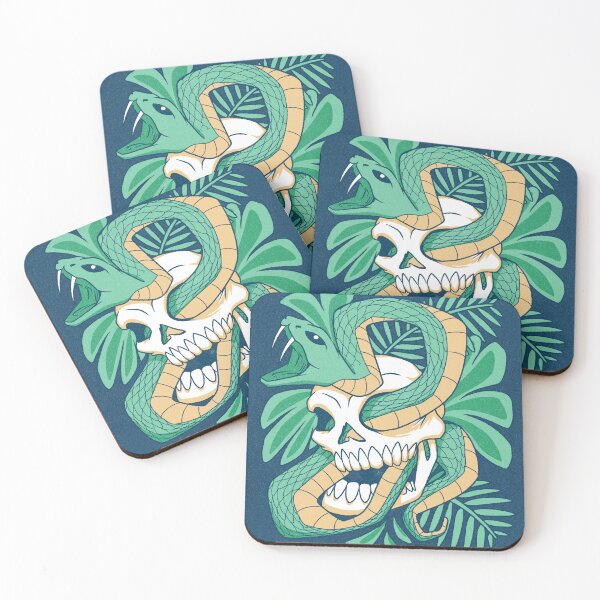 Item preview, Calavera, serpiente y helecho #1 designed and sold by Chris Kirkby.