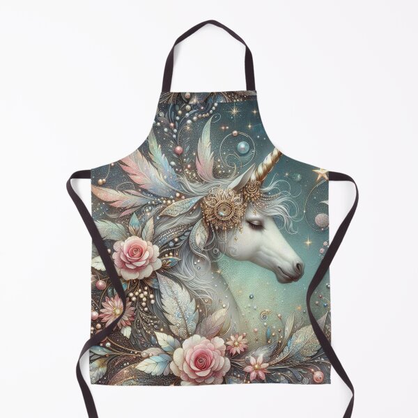 Item preview, Enchanted Unicorn Amidst Florals designed and sold by purplesensation.