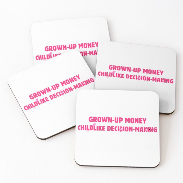 Item preview, Grown-Up Money Childlike Decision-Making Sticker designed and sold by GirlyVision.