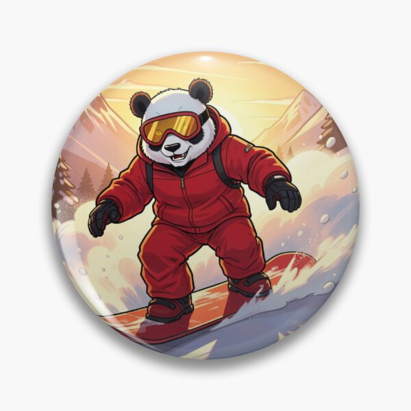 Item preview, Panda Snow Boarding designed and sold by Kirrindy Designs.