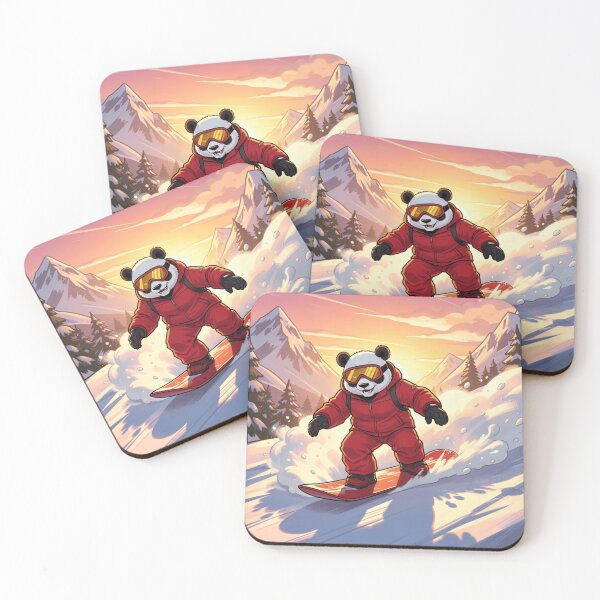 Item preview, Panda Snow Boarding designed and sold by Kirrindy Designs.