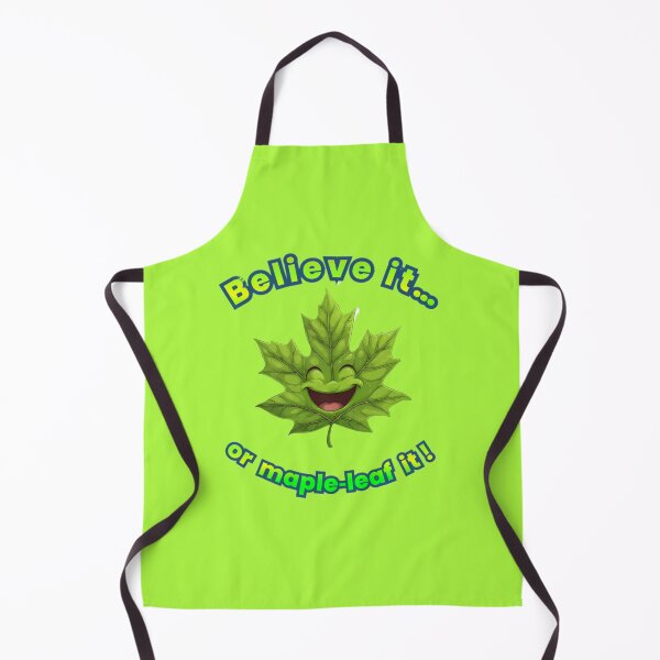 Item preview, Happy Maple Leaf Character with Pun Text designed and sold by NatalyArtStudio.