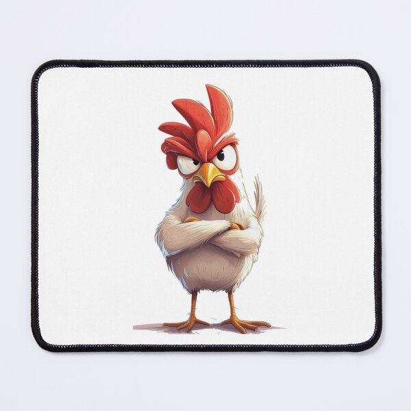 Item preview, Angry Chicken Cartoon Funny Rooster Character Illustration Design designed and sold by The craft.