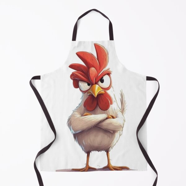 Item preview, Angry Chicken Cartoon Funny Rooster Character Illustration Design designed and sold by The craft.