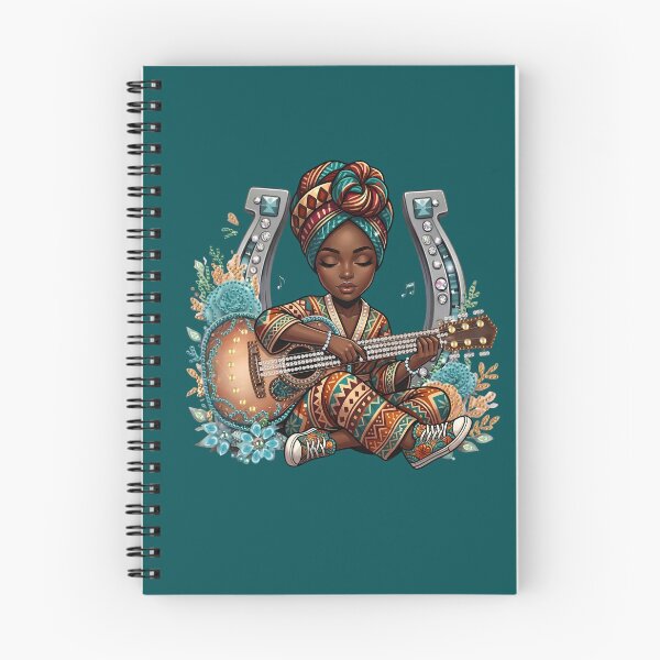 Item preview, Melody in Motion- Acoustic Empress Melanin Guitar Art. designed and sold by digitalbob60.